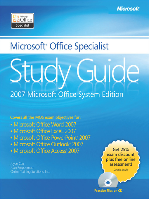 Title details for The Microsoft® Office Specialist Study Guide by Joyce Cox - Available